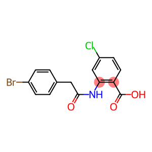 2-[2-(4-bromophenyl)acetamido]-4-chlorobenzoic acid