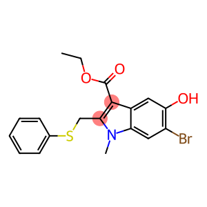 6-Bromo-5-Hydroxyl-1-Methyl-2-Phenylthiomethyl-1H-Indole-3-CarboxylicAcidEthylEster