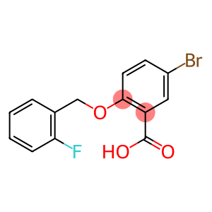 5-bromo-2-[(2-fluorophenyl)methoxy]benzoic acid