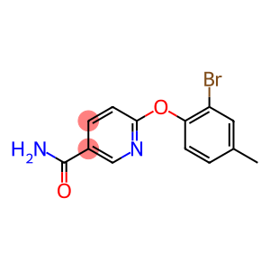 6-(2-bromo-4-methylphenoxy)pyridine-3-carboxamide