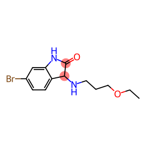 6-bromo-3-[(3-ethoxypropyl)amino]-2,3-dihydro-1H-indol-2-one