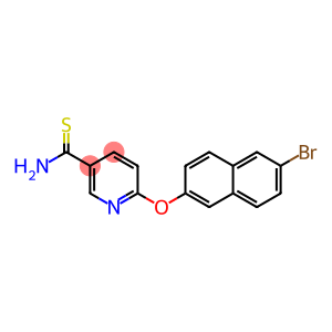 6-[(6-bromonaphthalen-2-yl)oxy]pyridine-3-carbothioamide