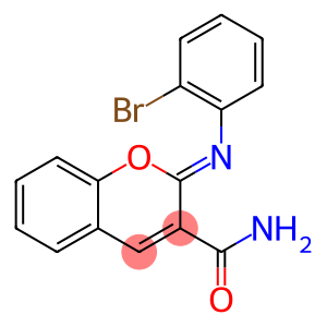 2-[(2-bromophenyl)imino]-2H-chromene-3-carboxamide