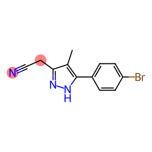 [5-(4-bromophenyl)-4-methyl-1H-pyrazol-3-yl]acetonitrile