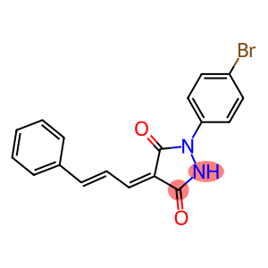 1-(4-bromophenyl)-4-(3-phenyl-2-propenylidene)-3,5-pyrazolidinedione