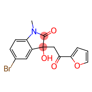 5-bromo-3-[2-(2-furyl)-2-oxoethyl]-3-hydroxy-1-methyl-1,3-dihydro-2H-indol-2-one