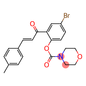 4-bromo-2-[3-(4-methylphenyl)acryloyl]phenyl 4-morpholinecarboxylate