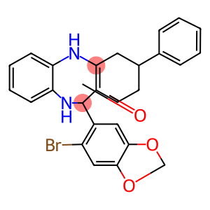 11-(6-bromo-1,3-benzodioxol-5-yl)-3-phenyl-2,3,4,5,10,11-hexahydro-1H-dibenzo[b,e][1,4]diazepin-1-one