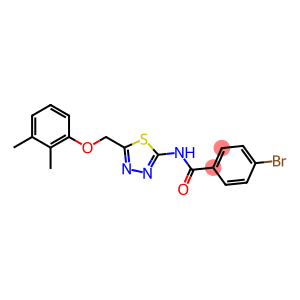 4-bromo-N-{5-[(2,3-dimethylphenoxy)methyl]-1,3,4-thiadiazol-2-yl}benzamide