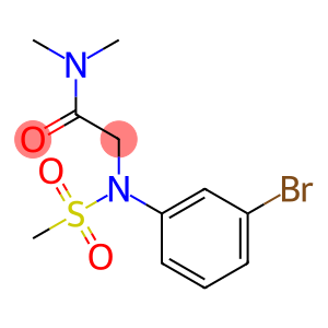 2-[3-bromo(methylsulfonyl)anilino]-N,N-dimethylacetamide