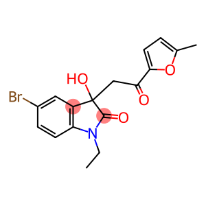 5-bromo-1-ethyl-3-hydroxy-3-[2-(5-methyl-2-furyl)-2-oxoethyl]-1,3-dihydro-2H-indol-2-one