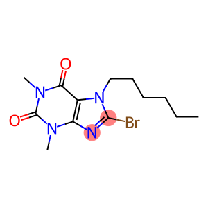 8-BROMO-7-HEXYL-1,3-DIMETHYL-2,3,6,7-TETRAHYDRO-1H-PURINE-2,6-DIONE, TECH