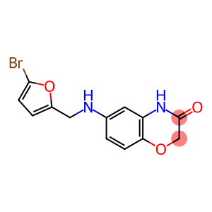 6-{[(5-bromofuran-2-yl)methyl]amino}-3,4-dihydro-2H-1,4-benzoxazin-3-one