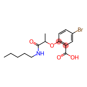 5-bromo-2-[1-(pentylcarbamoyl)ethoxy]benzoic acid