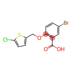 5-bromo-2-[(5-chlorothiophen-2-yl)methoxy]benzoic acid