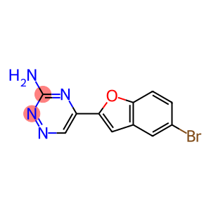 5-(5-bromo-1-benzofuran-2-yl)-1,2,4-triazin-3-amine