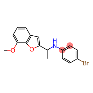 4-bromo-N-[1-(7-methoxy-1-benzofuran-2-yl)ethyl]aniline