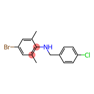 4-bromo-N-[(4-chlorophenyl)methyl]-2,6-dimethylaniline