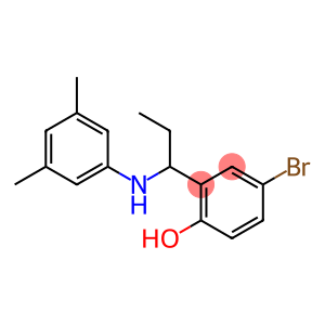 4-bromo-2-{1-[(3,5-dimethylphenyl)amino]propyl}phenol