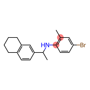 4-bromo-2-methyl-N-[1-(5,6,7,8-tetrahydronaphthalen-2-yl)ethyl]aniline