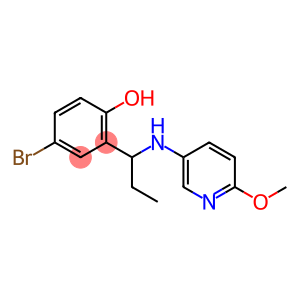 4-bromo-2-{1-[(6-methoxypyridin-3-yl)amino]propyl}phenol