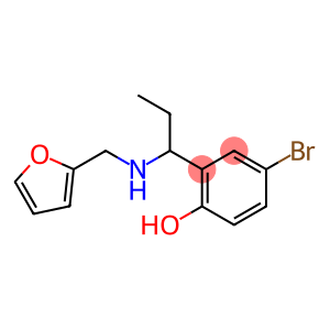 4-bromo-2-{1-[(2-furylmethyl)amino]propyl}phenol