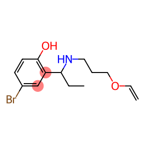 4-bromo-2-(1-{[3-(ethenyloxy)propyl]amino}propyl)phenol