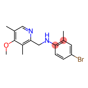 4-bromo-N-[(4-methoxy-3,5-dimethylpyridin-2-yl)methyl]-2-methylaniline