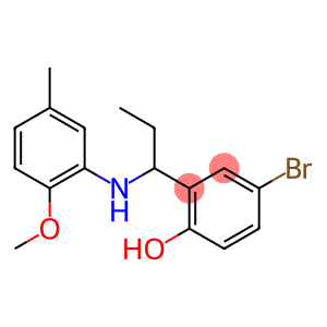 4-bromo-2-{1-[(2-methoxy-5-methylphenyl)amino]propyl}phenol