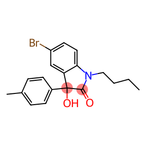 5-bromo-1-butyl-3-hydroxy-3-(4-methylphenyl)-1,3-dihydro-2H-indol-2-one