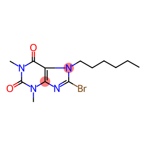 8-BROMO-7-HEXYL-1,3-DIMETHYL-2,3,6,7-TETRAHYDRO-1H-PURINE-2,6-DIONE