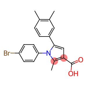 1-(4-BROMO-PHENYL)-5-(3,4-DIMETHYL-PHENYL)-2-METHYL-1H-PYRROLE-3-CARBOXYLIC ACID