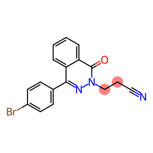 3-(4-(4-BROMOPHENYL)-1-OXOPHTHALAZIN-2(1H)-YL)PROPANENITRILE