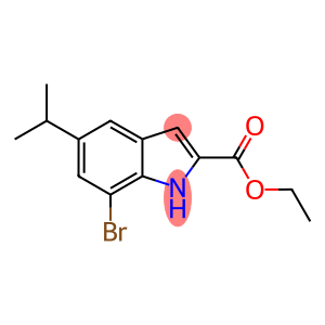 7-BROMO-5-ISOPROPYL-1H-INDOLE-2-CARBOXYLIC ACID ETHYL ESTER