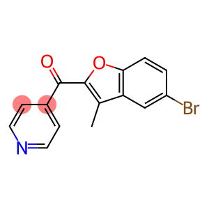 4-[(5-bromo-3-methyl-1-benzofuran-2-yl)carbonyl]pyridine