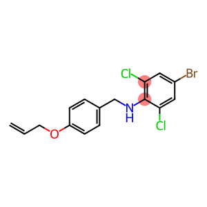 4-bromo-2,6-dichloro-N-{[4-(prop-2-en-1-yloxy)phenyl]methyl}aniline