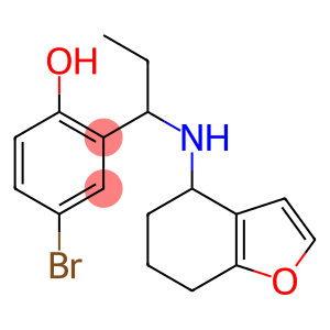 4-bromo-2-[1-(4,5,6,7-tetrahydro-1-benzofuran-4-ylamino)propyl]phenol