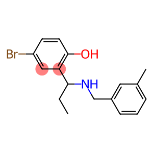 4-bromo-2-(1-{[(3-methylphenyl)methyl]amino}propyl)phenol