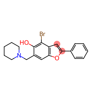 4-Bromo-2-phenyl-6-piperidinomethylbenzofuran-5-ol