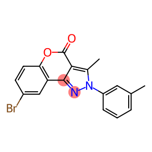 8-Bromo-3-methyl-2-(3-methylphenyl)[1]benzopyrano[4,3-c]pyrazol-4(2H)-one