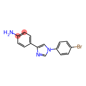 4-[1-[4-Bromophenyl]-1H-imidazol-4-yl]aniline