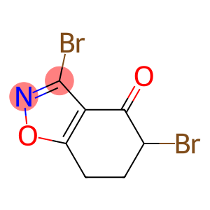 3-Bromo-4,5,6,7-tetrahydro-5-bromo-1,2-benzisoxazol-4-one