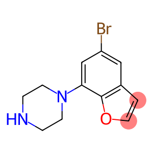 5-Bromo-7-(piperazin-1-yl)benzofuran