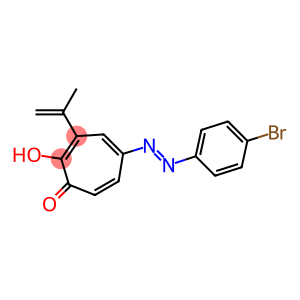 5-(4-Bromophenylazo)-2-hydroxy-3-(1-methylethenyl)-2,4,6-cycloheptatrien-1-one