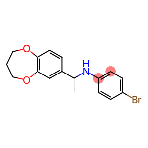 4-bromo-N-[1-(3,4-dihydro-2H-1,5-benzodioxepin-7-yl)ethyl]aniline