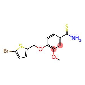 4-[(5-bromothiophen-2-yl)methoxy]-3-methoxybenzene-1-carbothioamide