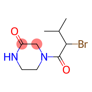 4-(2-bromo-3-methylbutanoyl)piperazin-2-one