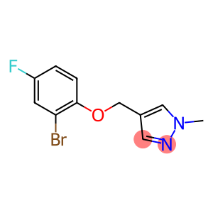 4-(2-bromo-4-fluorophenoxymethyl)-1-methyl-1H-pyrazole