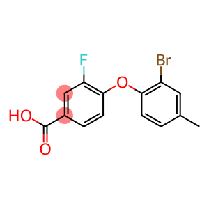 4-(2-bromo-4-methylphenoxy)-3-fluorobenzoic acid