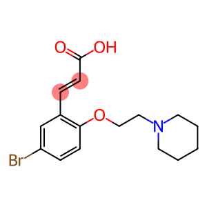 3-{5-bromo-2-[2-(piperidin-1-yl)ethoxy]phenyl}prop-2-enoic acid